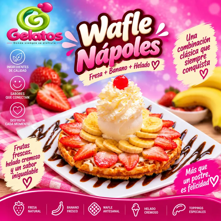 Waffle Nápoles